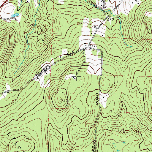 Topographic Map of Springfield Art and Historical Society Building, VT