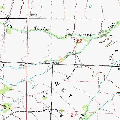 Topographic Map of South Taylor Creek, CO