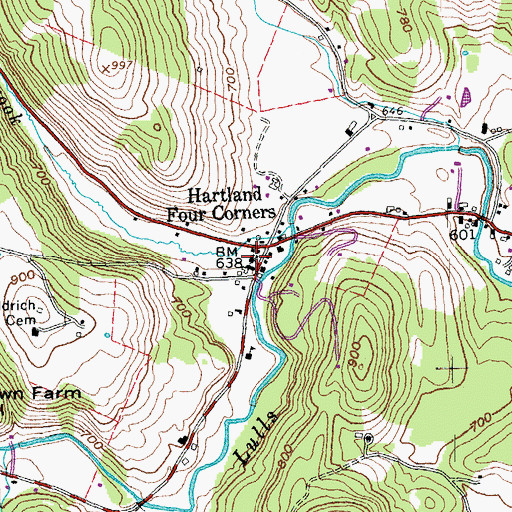 Topographic Map of Unitarian Universalist Church, VT