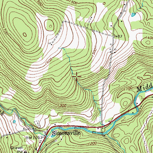 Topographic Map of Williams River State Forest, VT