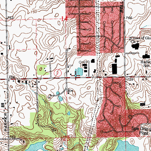 Topographic Map of Homer Glen, IL