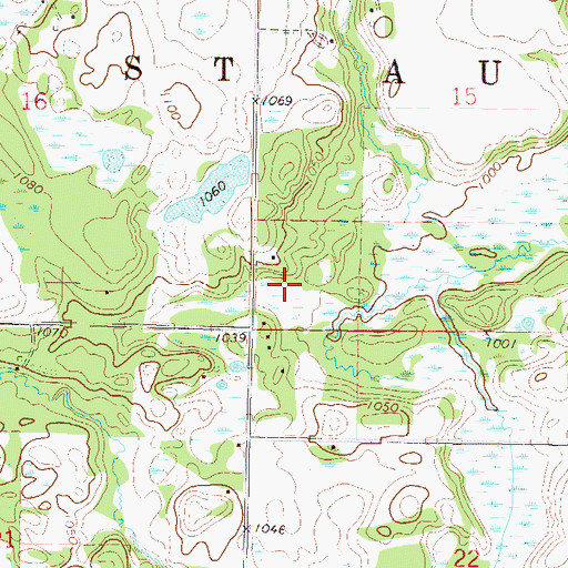 Topographic Map of Saint Augusta, MN