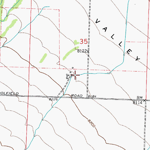 Topographic Map of Hennequin Creek, CO