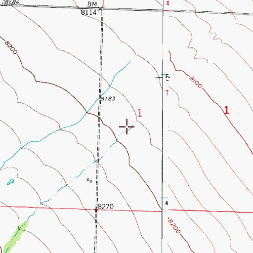 Topographic Map of Dry Creek, CO