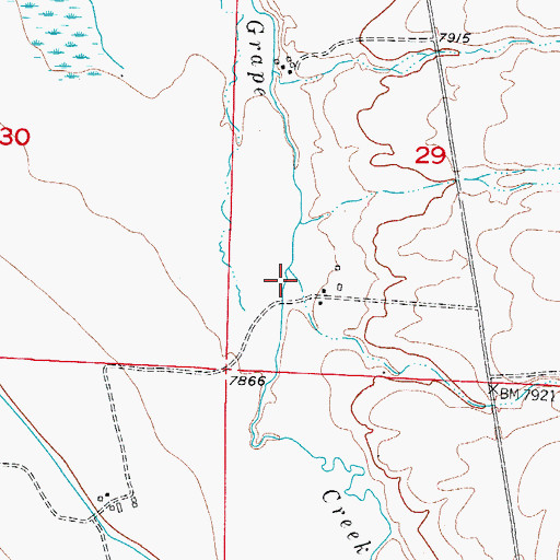 Topographic Map of Aldrich Gulch, CO