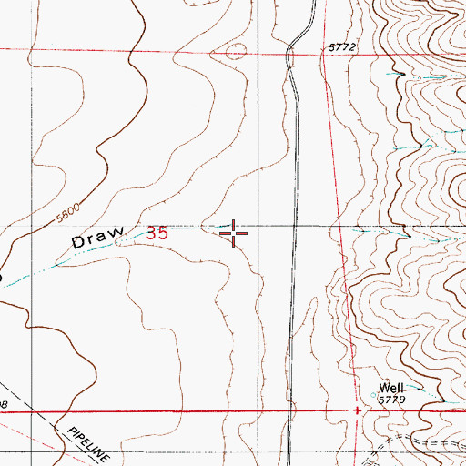 Topographic Map of Marino Draw, NM