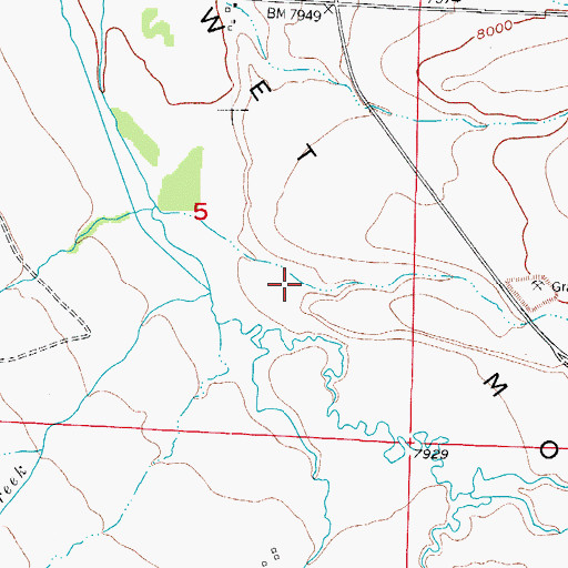 Topographic Map of Wilmer Gulch, CO
