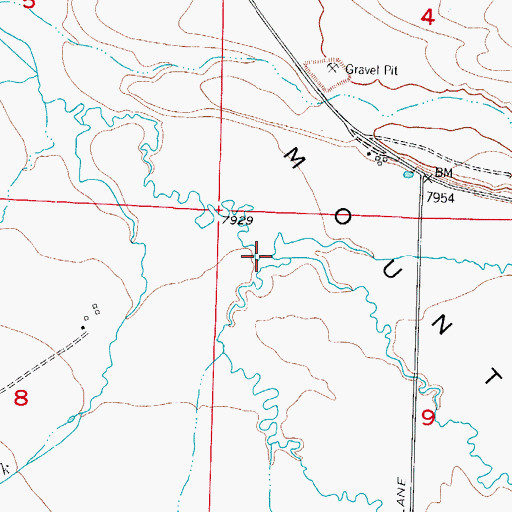 Topographic Map of Antelope Creek, CO
