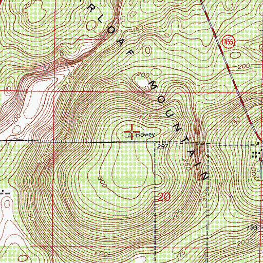 Topographic Map of Lake Wales Ridge, FL