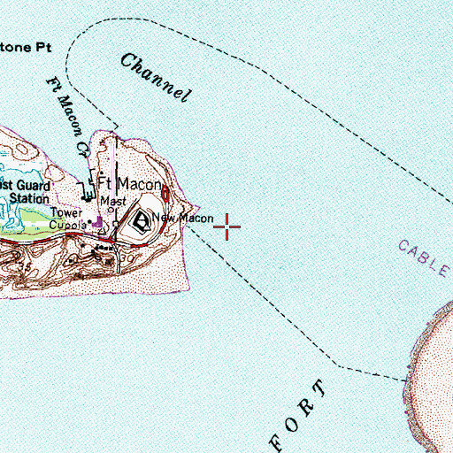 Topographic Map of Ford Dobbs (historical), NC