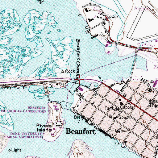 Topographic Map of Grayden Paul Bridge, NC