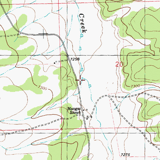 Topographic Map of Canon del Macho, NM