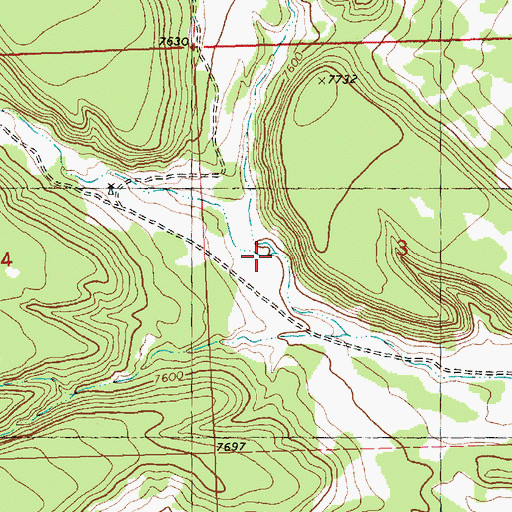 Topographic Map of Dipping Vat Draw, NM