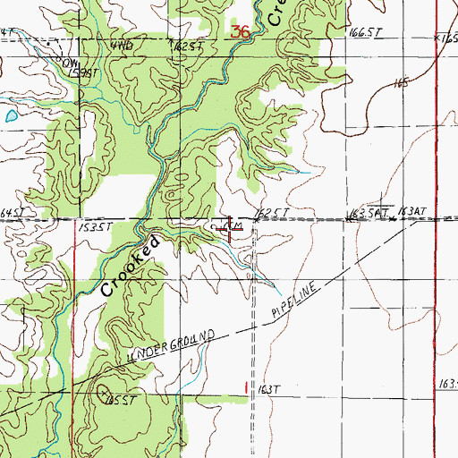 Topographic Map of Madison Cemetery, IL