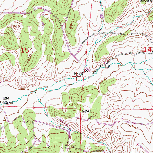 Topographic Map of Jones Gulch, CO