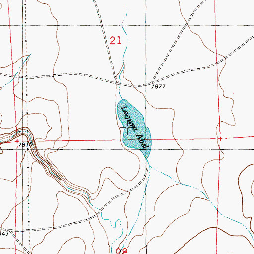 Topographic Map of Laguna Abel, NM