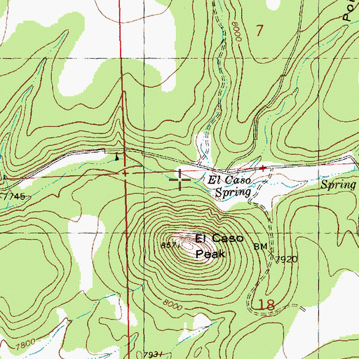 Topographic Map of Canon de Lolo, NM