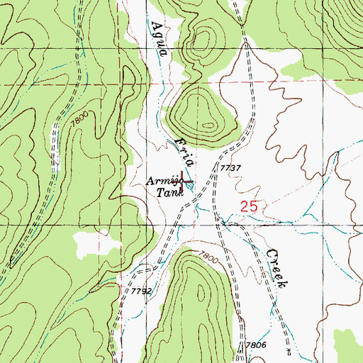 Topographic Map of Armijo Tank, NM