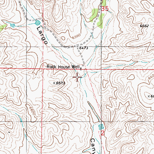 Topographic Map of South Canyon, NM