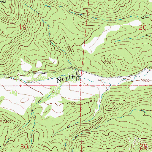 Topographic Map of Yellow Creek, CO
