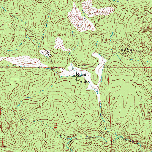 Topographic Map of Silver Circle, CO