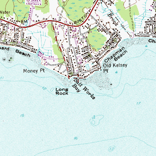 Topographic Map of Chapman (historical), CT