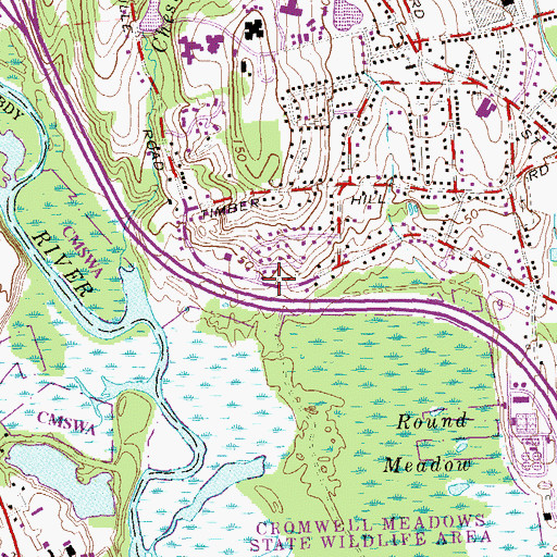 Topographic Map of The Church of Jesus Christ of Latter Day Saints, CT