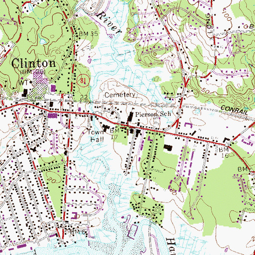 Topographic Map of Church of the Open Door, CT