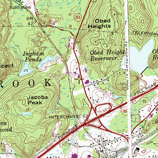 Topographic Map of Connecticut Auto Mall, CT