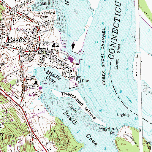 Topographic Map of Connecticut River Museum, CT