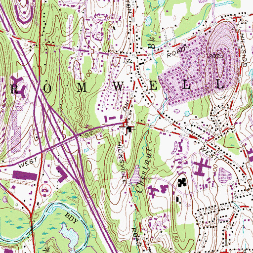 Topographic Map of Covenant Congregational Church, CT
