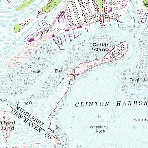Topographic Map of Dardanells, CT