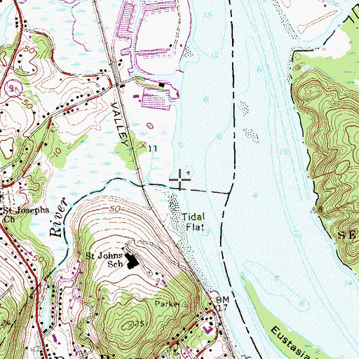 Topographic Map of Deep River Cove, CT