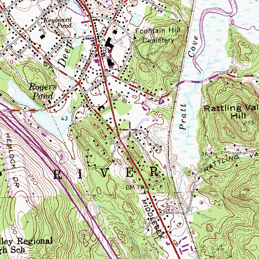 Topographic Map of Devitt Field, CT