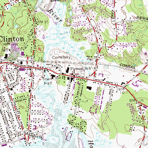 Topographic Map of Episcopal Church of the Holy Advent, CT