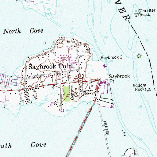 Topographic Map of Gardner Statue, CT