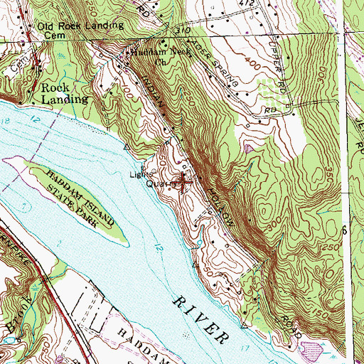 Topographic Map of Gillette Quarry, CT