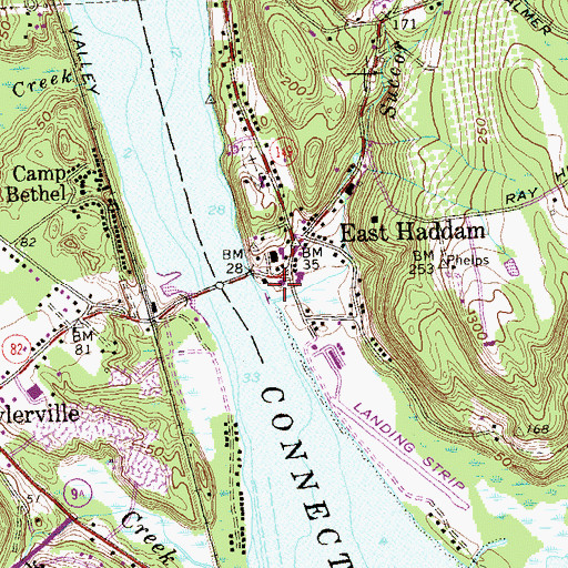 Topographic Map of Goodspped Opera House Library, CT
