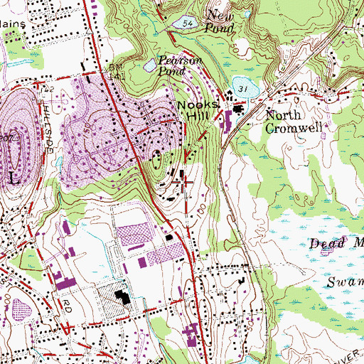 Topographic Map of Holy Apostles College and Seminary, CT