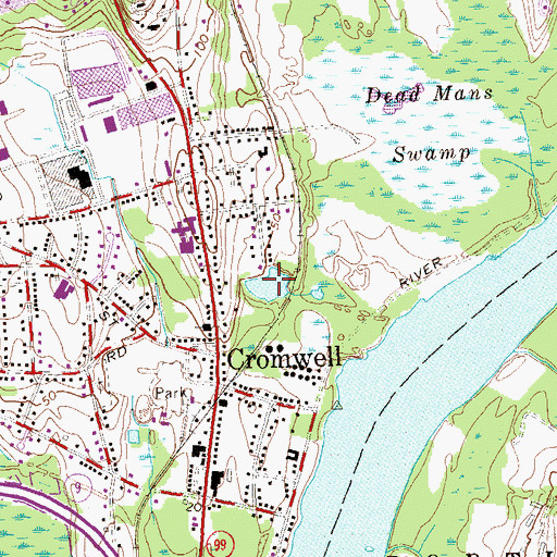 Topographic Map of Ice House Pond, CT