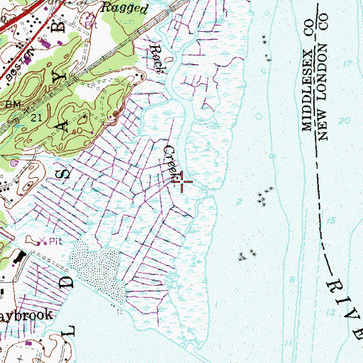 Topographic Map of Interchange 69, CT