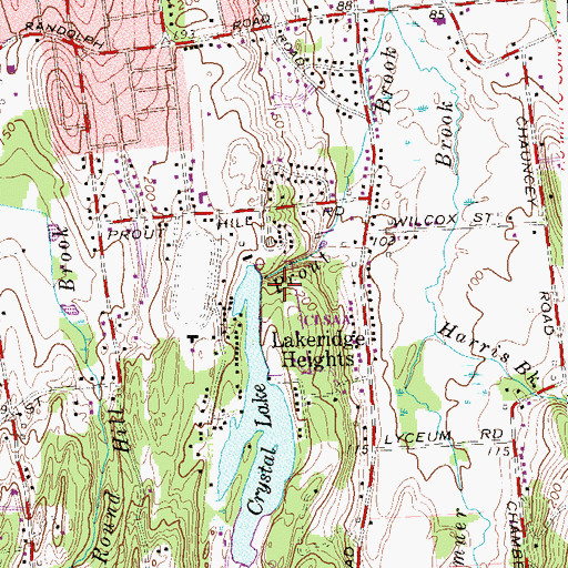 Topographic Map of Lakeview Park, CT