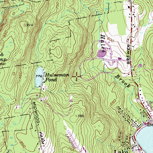 Topographic Map of Lindquist Airport (historical), CT