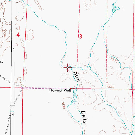 Topographic Map of Crestone Creek, CO