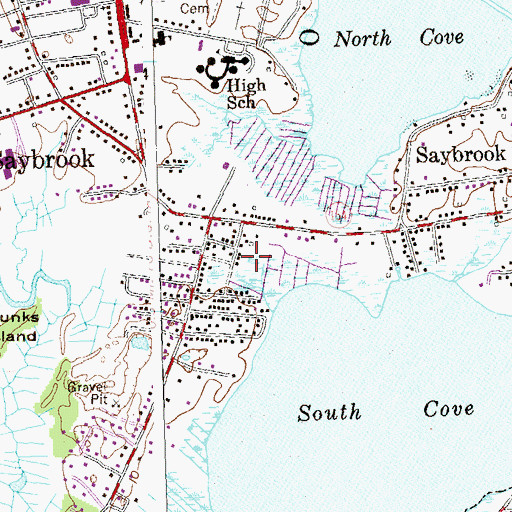Topographic Map of Miracle Temple Full Gospel Church, CT