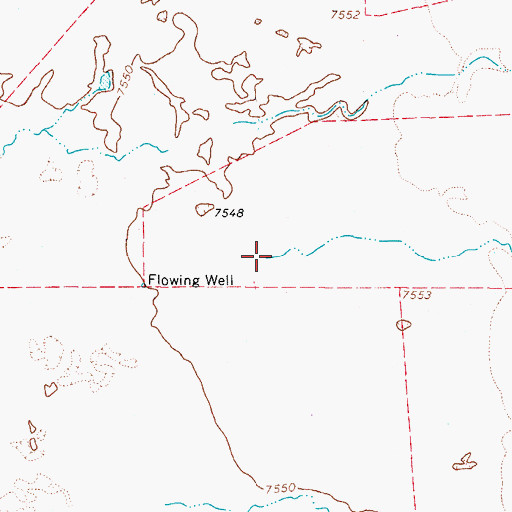 Topographic Map of Spanish Creek, CO