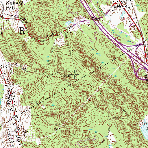 Topographic Map of Orchard Hill, CT