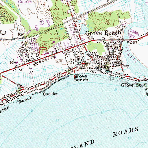 Topographic Map of Pine Orchard (historical), CT
