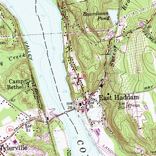 Topographic Map of River View Cemetery, CT