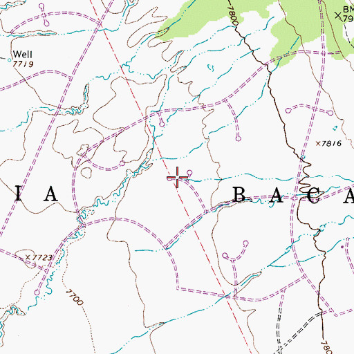 Topographic Map of South Spanish Creek, CO